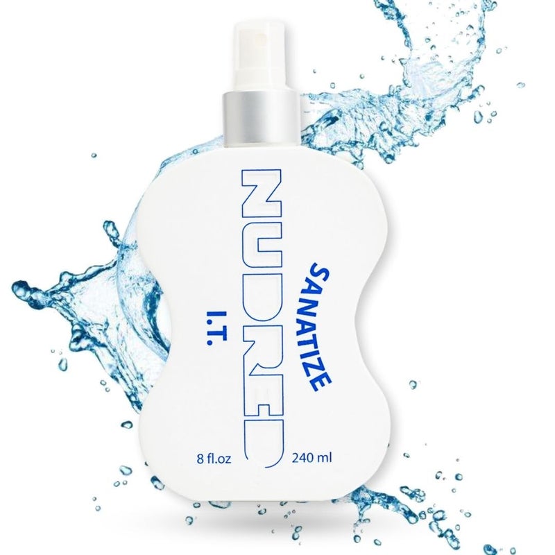 Nudred Sanitize I.T. Formula, Hair Sponge Sanitizer, Hair Care Tool Solution, Sponge Hair Brush Cleaner, Sanitizer for Coil, Curl, Twist & Dreadlock Sponge, Salon & Barber Shop Accessories, 8 Oz - Image 1